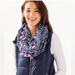 Lilly Pulitzer Infinity Loop Scarf High Tide Print | Coastal Chic | Resort Wear